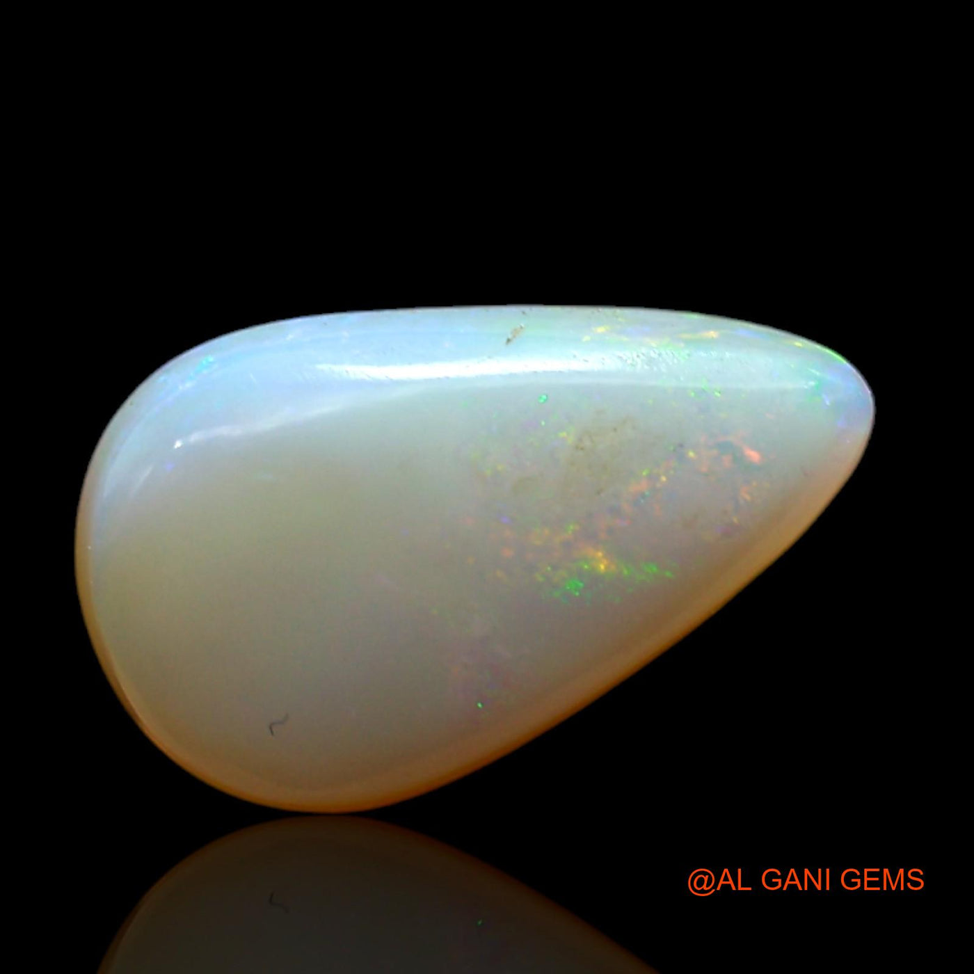 3.00 Cts Natural Australian Fire Opal Loose Gemstone Pear Cabochon 13x8x5 mm AD-168
