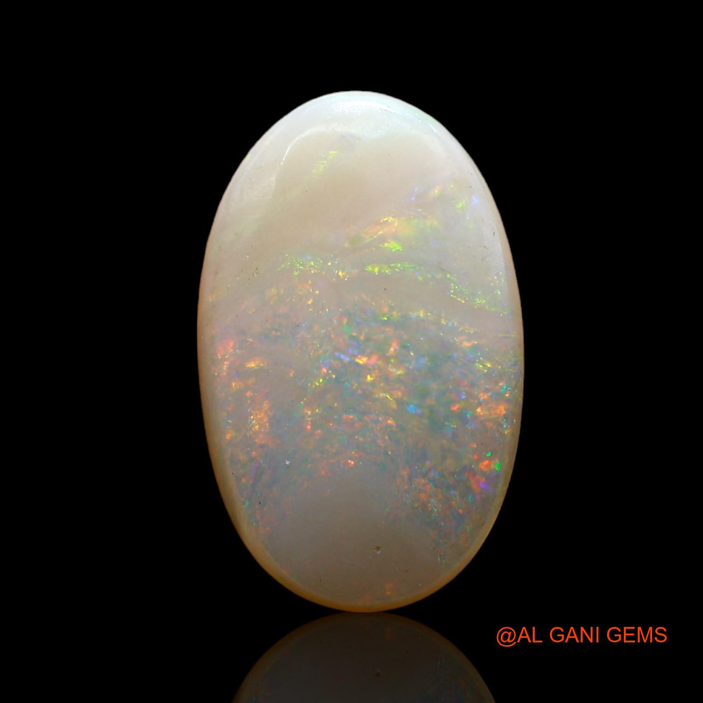 4.00 Cts Natural Australian Fire Opal Loose Gemstone Oval Cabochon 17x10x3 mm AD-16