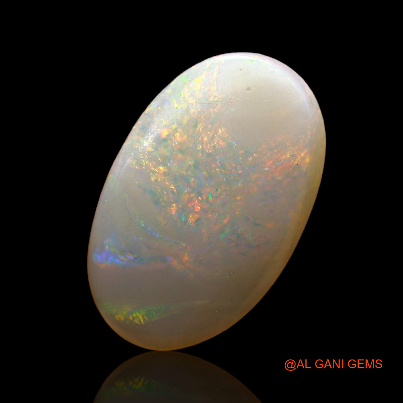 4.00 Cts Natural Australian Fire Opal Loose Gemstone Oval Cabochon 17x10x3 mm AD-16