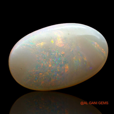 4.00 Cts Natural Australian Fire Opal Loose Gemstone Oval Cabochon 17x10x3 mm AD-16