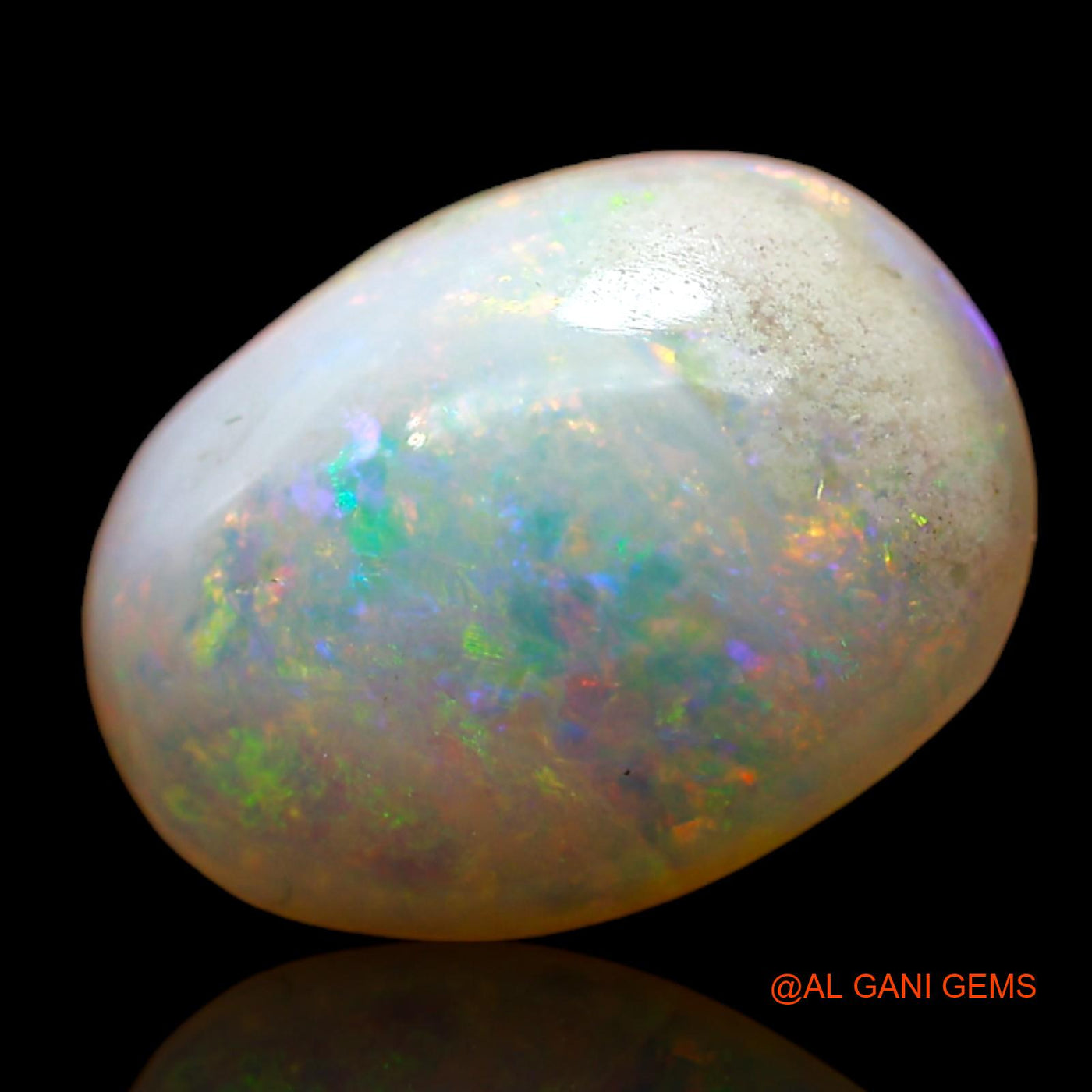 2.00 Cts Unheated Australian Fire Opal Loose Gemstone Oval Cabochon Natural 12x9x4 mm AD-170