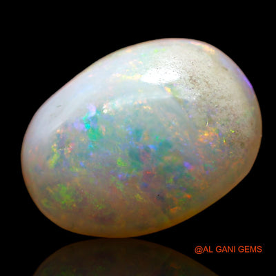 2.00 Cts Unheated Australian Fire Opal Loose Gemstone Oval Cabochon Natural 12x9x4 mm AD-170