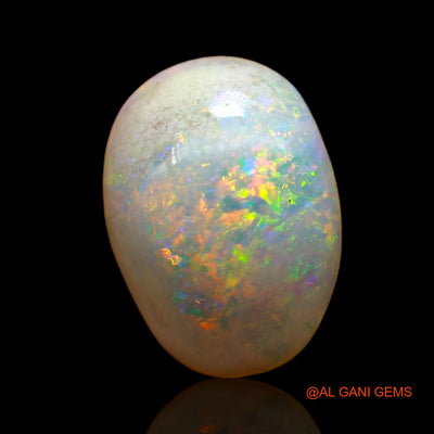 2.00 Cts Unheated Australian Fire Opal Loose Gemstone Oval Cabochon Natural 12x9x4 mm AD-170