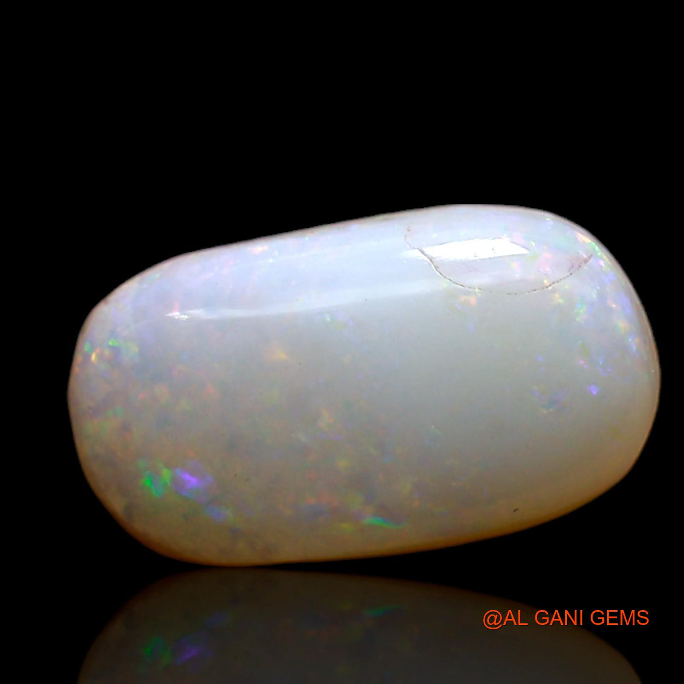 2.00 Cts Natural Australian Fire Opal Oval Cabochon Loose Gemstone For Jewelry 13x7x3 mm AD-171