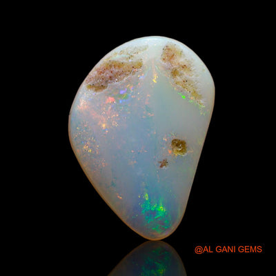 1.00 Cts Natural Australian Fire Opal Loose Gemstone Fancy Cabochon 13x9x2 mm AD-172