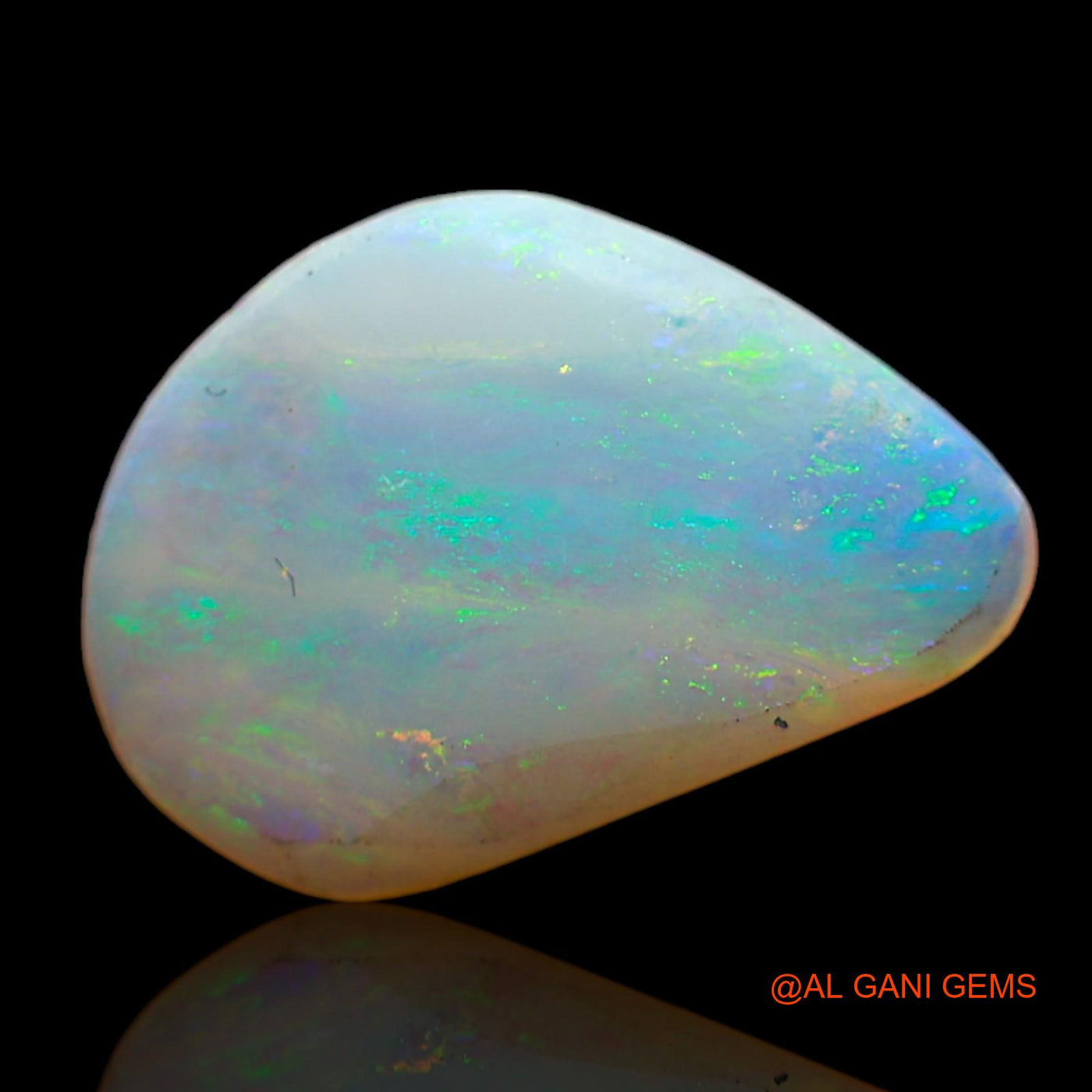 1.00 Cts Natural Australian Fire Opal Loose Gemstone Fancy Cabochon 13x9x2 mm AD-172