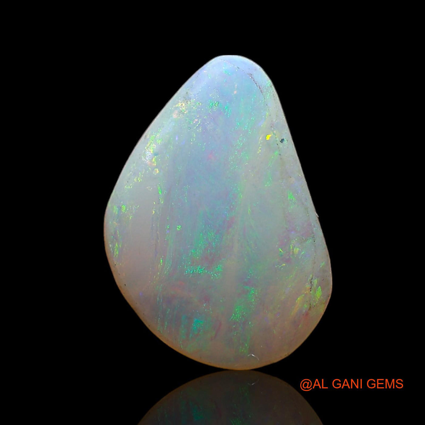 1.00 Cts Natural Australian Fire Opal Loose Gemstone Fancy Cabochon 13x9x2 mm AD-172