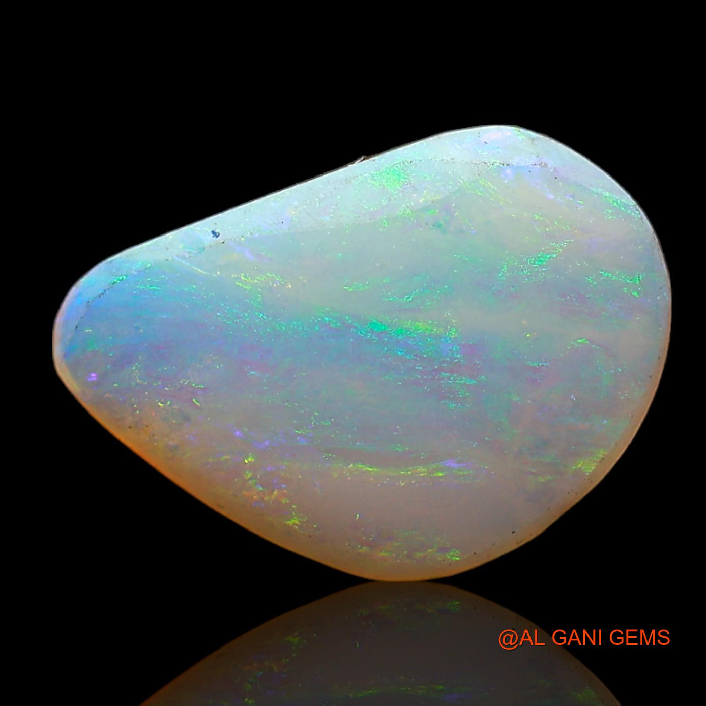1.00 Cts Natural Australian Fire Opal Loose Gemstone Fancy Cabochon 13x9x2 mm AD-172