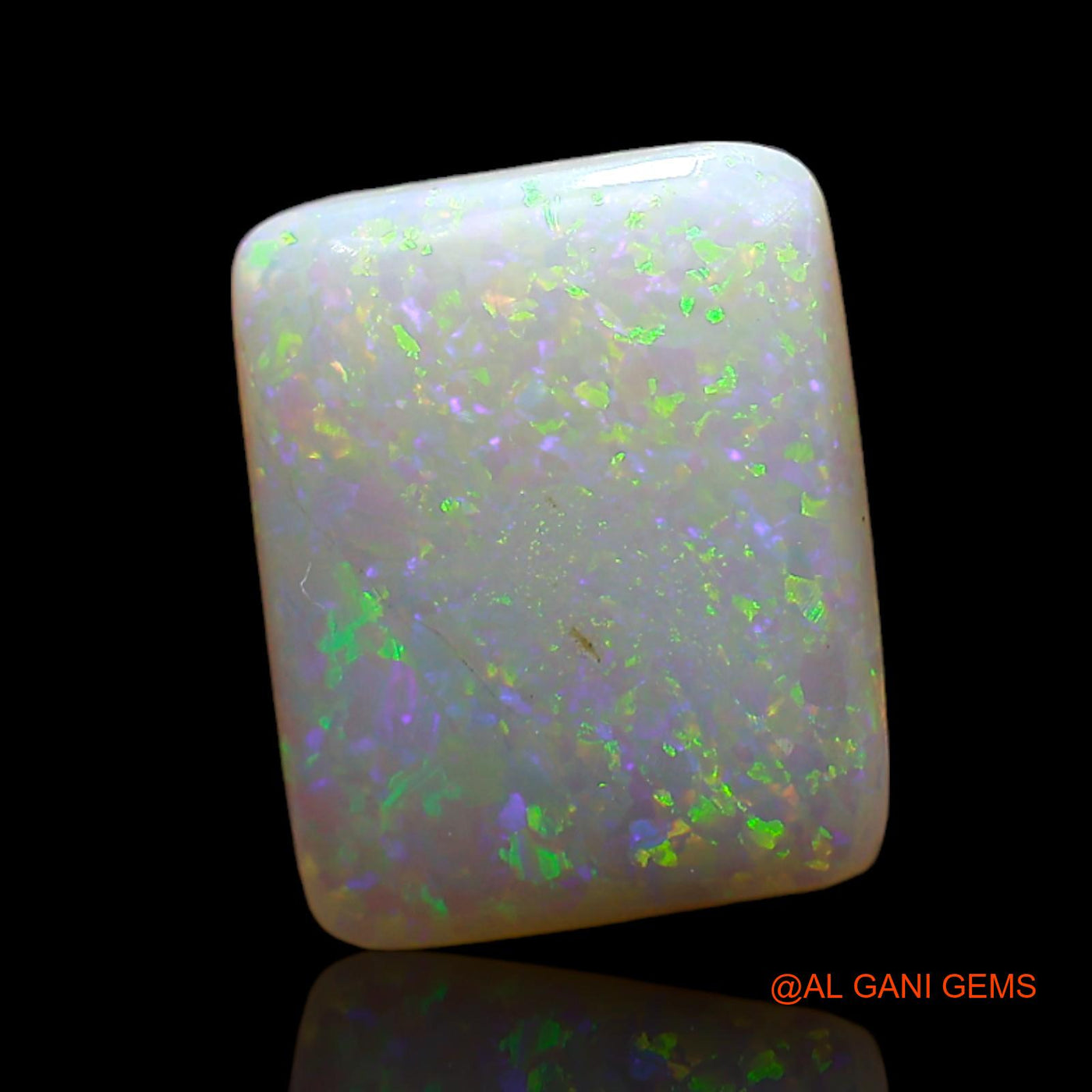 2.00 Cts Unheated Australian Fire Opal Loose Gemstone Square Cabochon Natural 11x9x3 mm AD-176