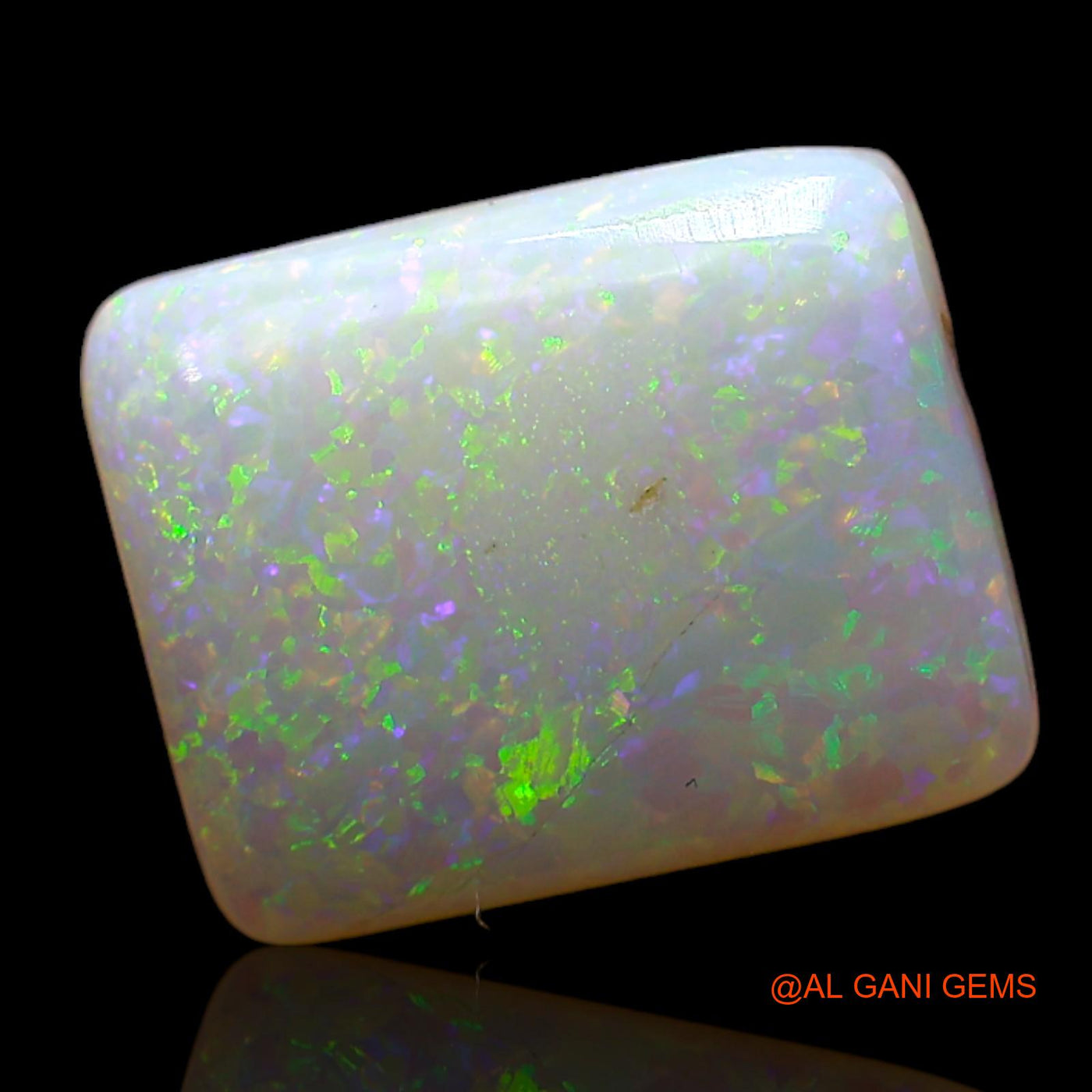 2.00 Cts Unheated Australian Fire Opal Loose Gemstone Square Cabochon Natural 11x9x3 mm AD-176