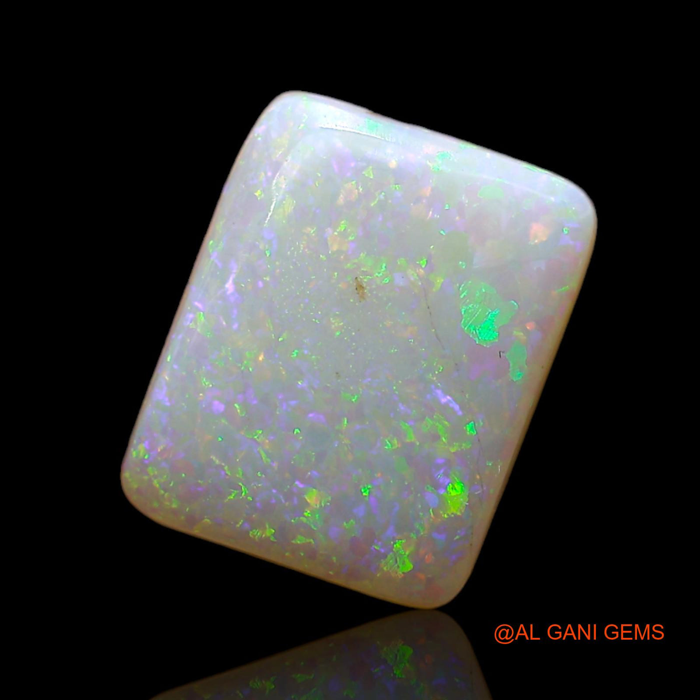 2.00 Cts Unheated Australian Fire Opal Loose Gemstone Square Cabochon Natural 11x9x3 mm AD-176