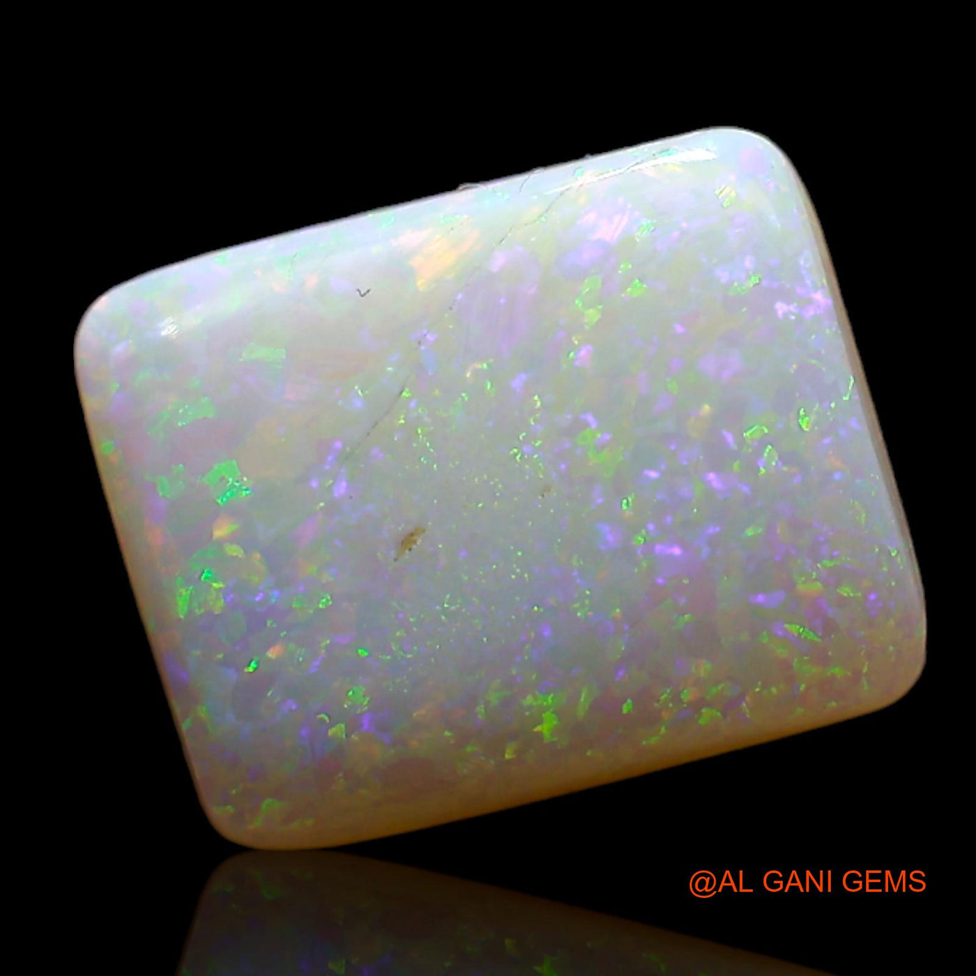 2.00 Cts Unheated Australian Fire Opal Loose Gemstone Square Cabochon Natural 11x9x3 mm AD-176