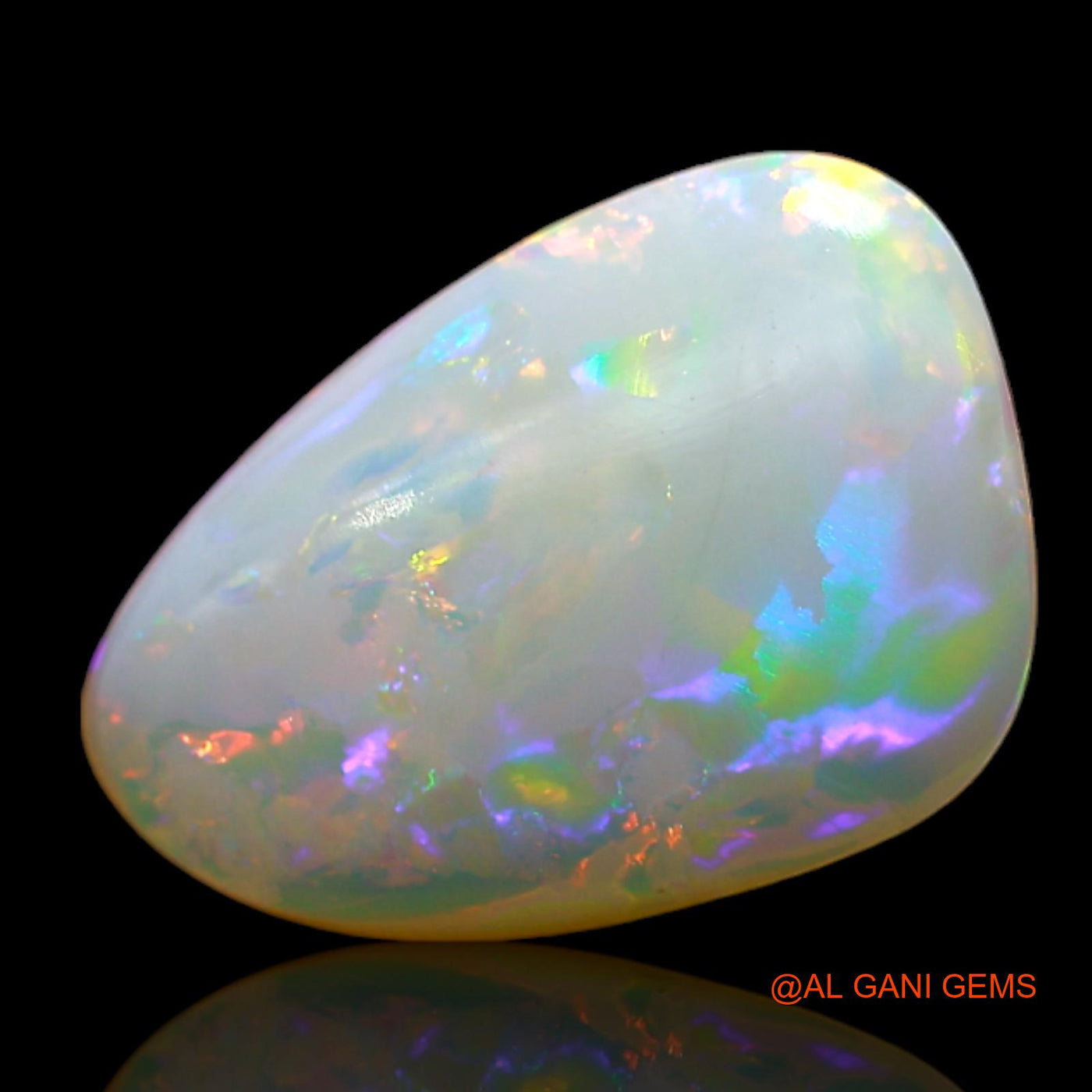 2.00 Cts Natural Australian Fire Opal Loose Gemstone Fancy Cabochon 12x8x2 mm AD-178