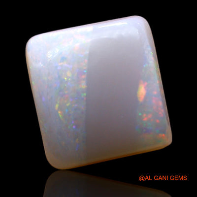 3.00 Cts Natural Australian Fire Opal Square Cabochon Loose Gemstone For Jewelry 10x9x4 mm AD-179