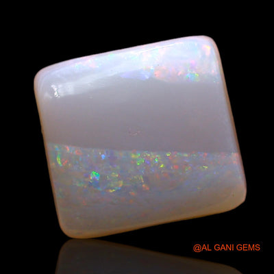 3.00 Cts Natural Australian Fire Opal Square Cabochon Loose Gemstone For Jewelry 10x9x4 mm AD-179