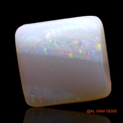 3.00 Cts Natural Australian Fire Opal Square Cabochon Loose Gemstone For Jewelry 10x9x4 mm AD-179