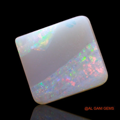 3.00 Cts Natural Australian Fire Opal Square Cabochon Loose Gemstone For Jewelry 10x9x4 mm AD-179