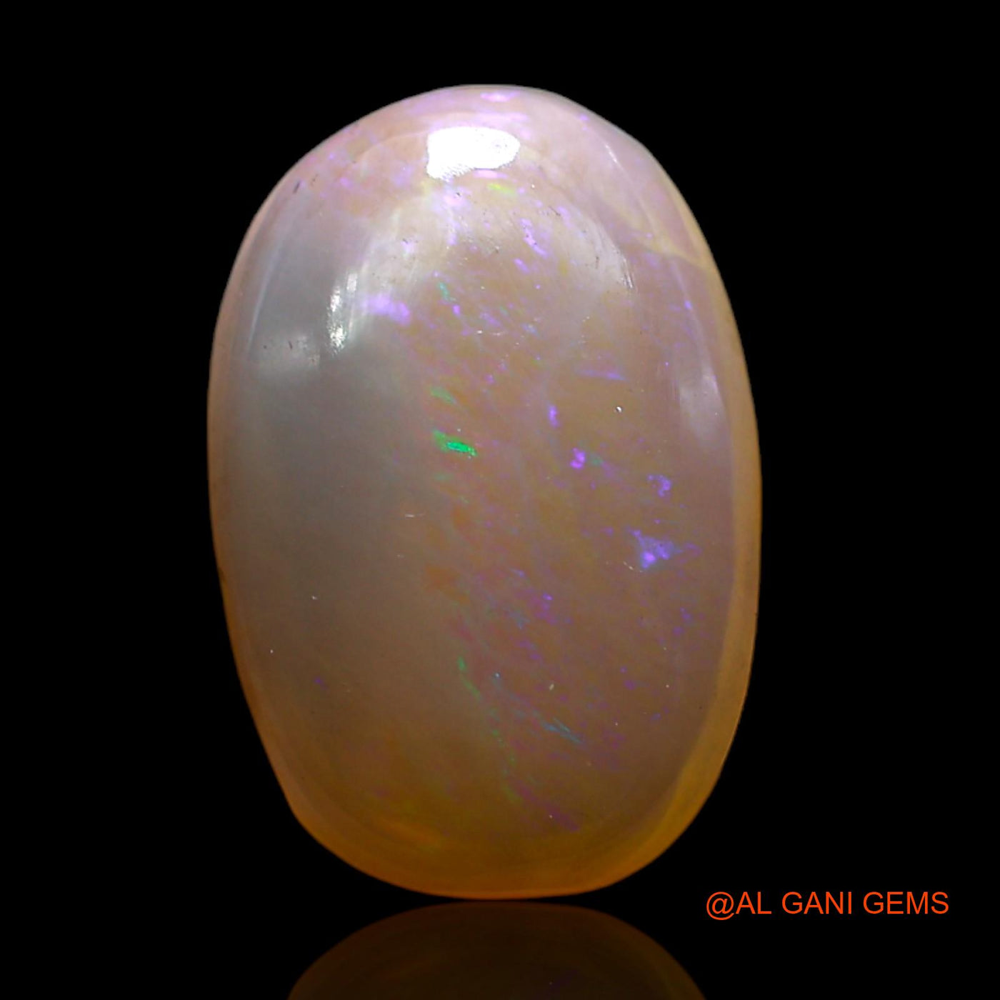 5.00 Cts Natural Australian Fire Opal Loose Gemstone Oval Cabochon 16x11x5 mm AD-17