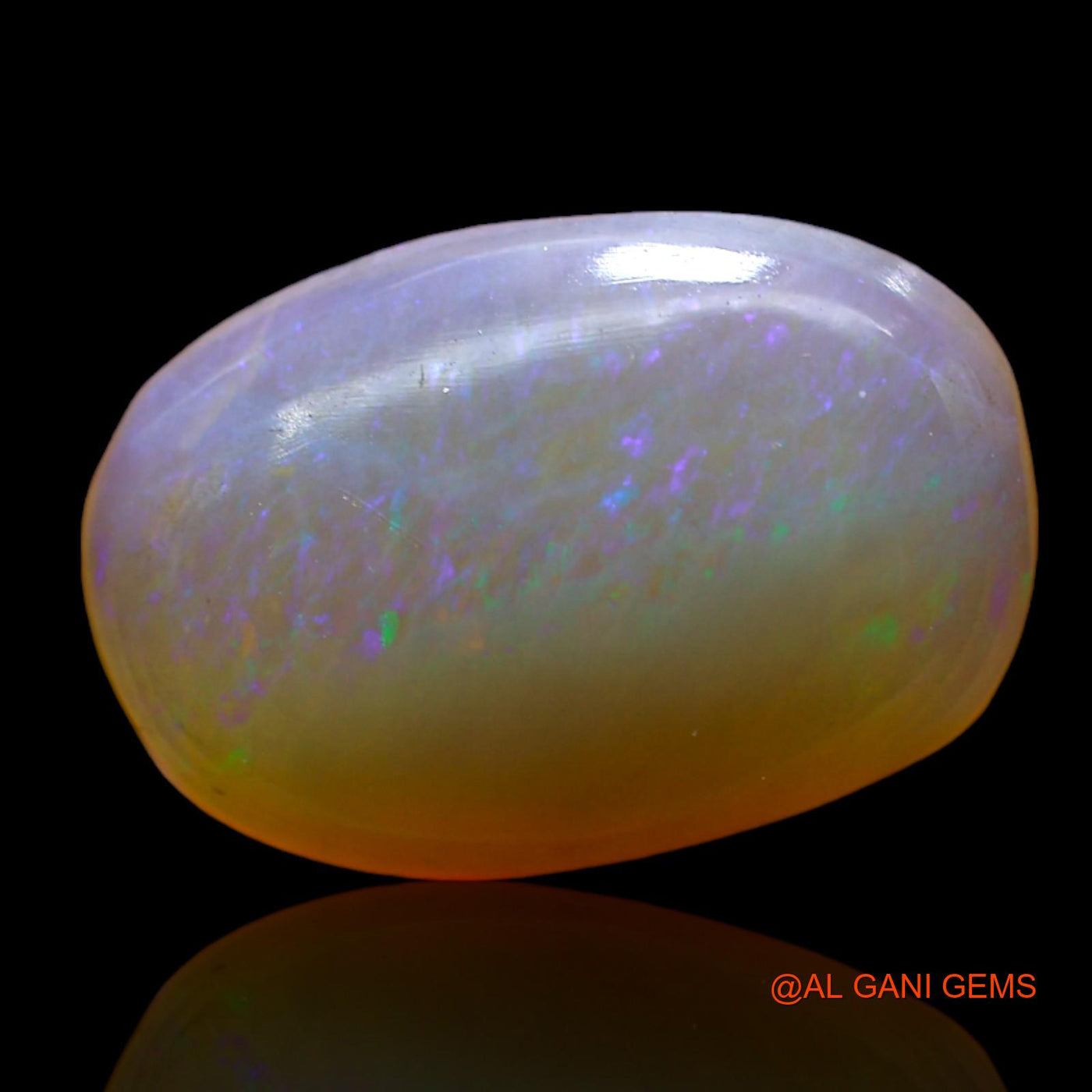 5.00 Cts Natural Australian Fire Opal Loose Gemstone Oval Cabochon 16x11x5 mm AD-17
