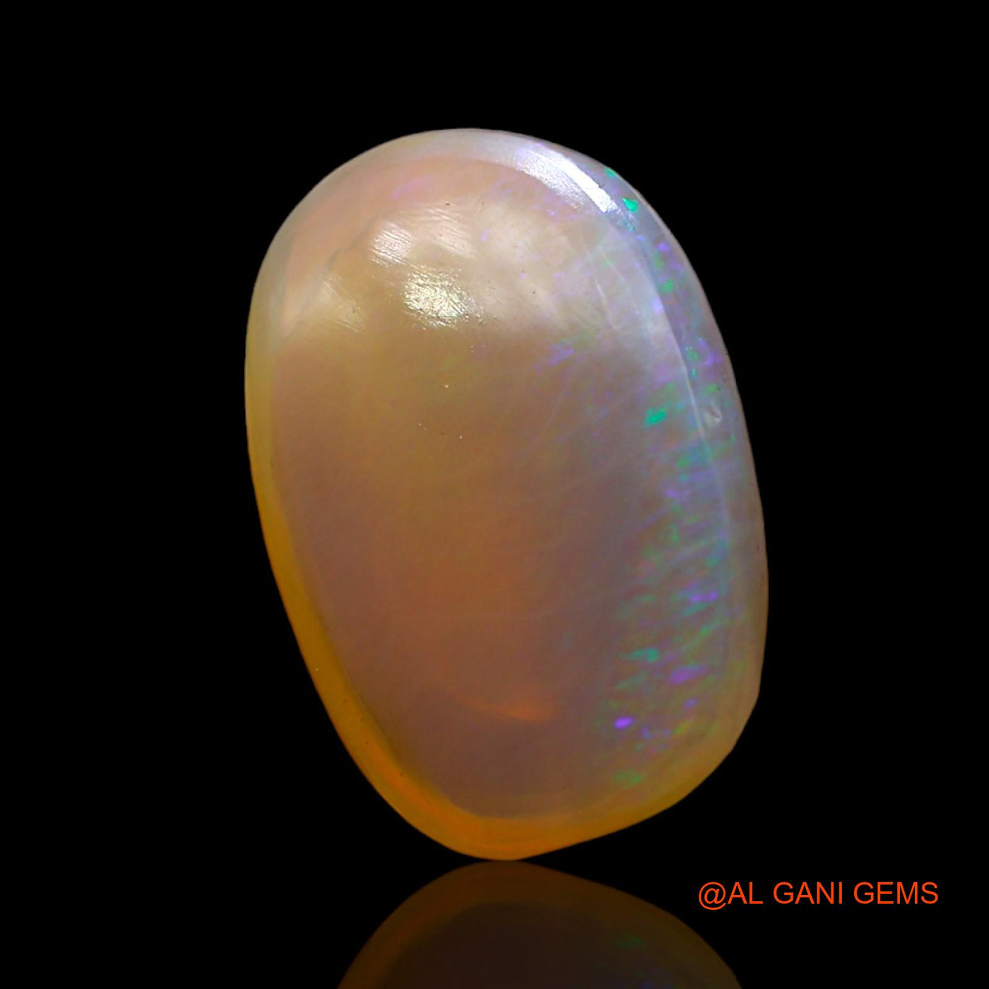 5.00 Cts Natural Australian Fire Opal Loose Gemstone Oval Cabochon 16x11x5 mm AD-17