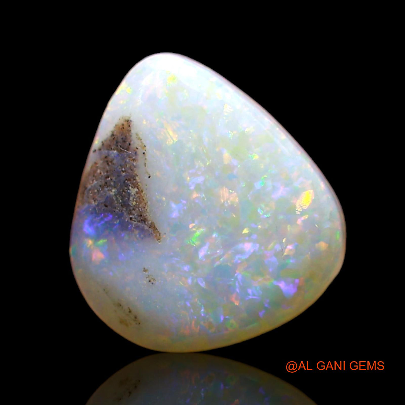 Natural Untreated Fire Opal Loose Gemstone Fancy Cabochon From Australia 2.00 Cts 11x10x3 mm AD-180