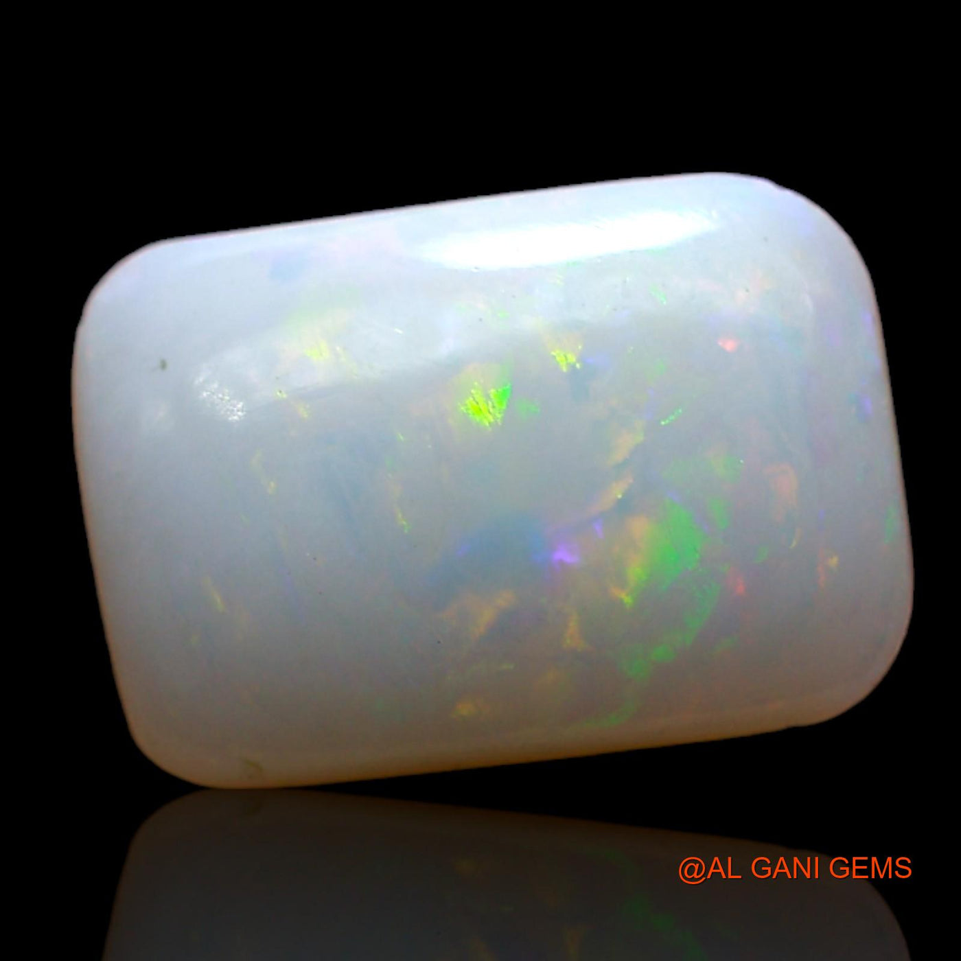1.00 Cts Unheated Australian Fire Opal Loose Gemstone Square Cabochon Natural 11x8x3 mm AD-183