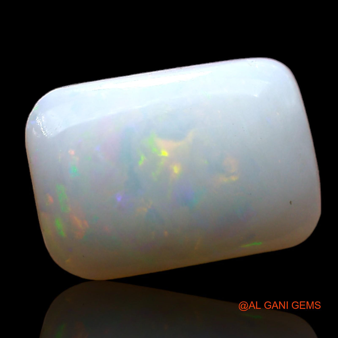 1.00 Cts Unheated Australian Fire Opal Loose Gemstone Square Cabochon Natural 11x8x3 mm AD-183