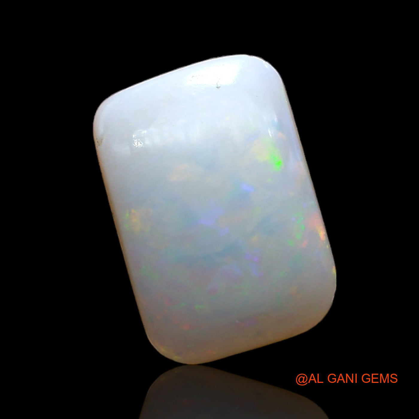 1.00 Cts Unheated Australian Fire Opal Loose Gemstone Square Cabochon Natural 11x8x3 mm AD-183