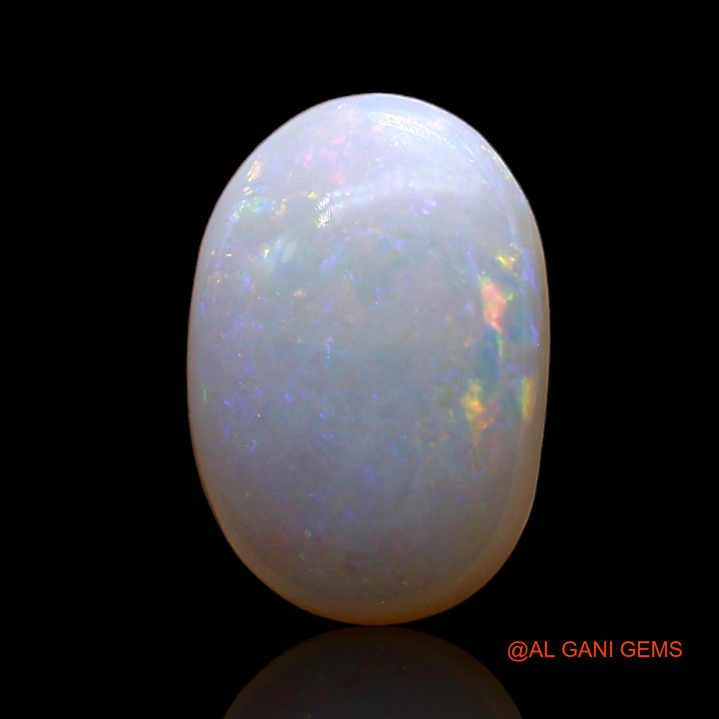 Natural Fire Opal Gemstone 3.00 Cts Loose Oval Cabochon From Australia 12x8x4 mm AD-185