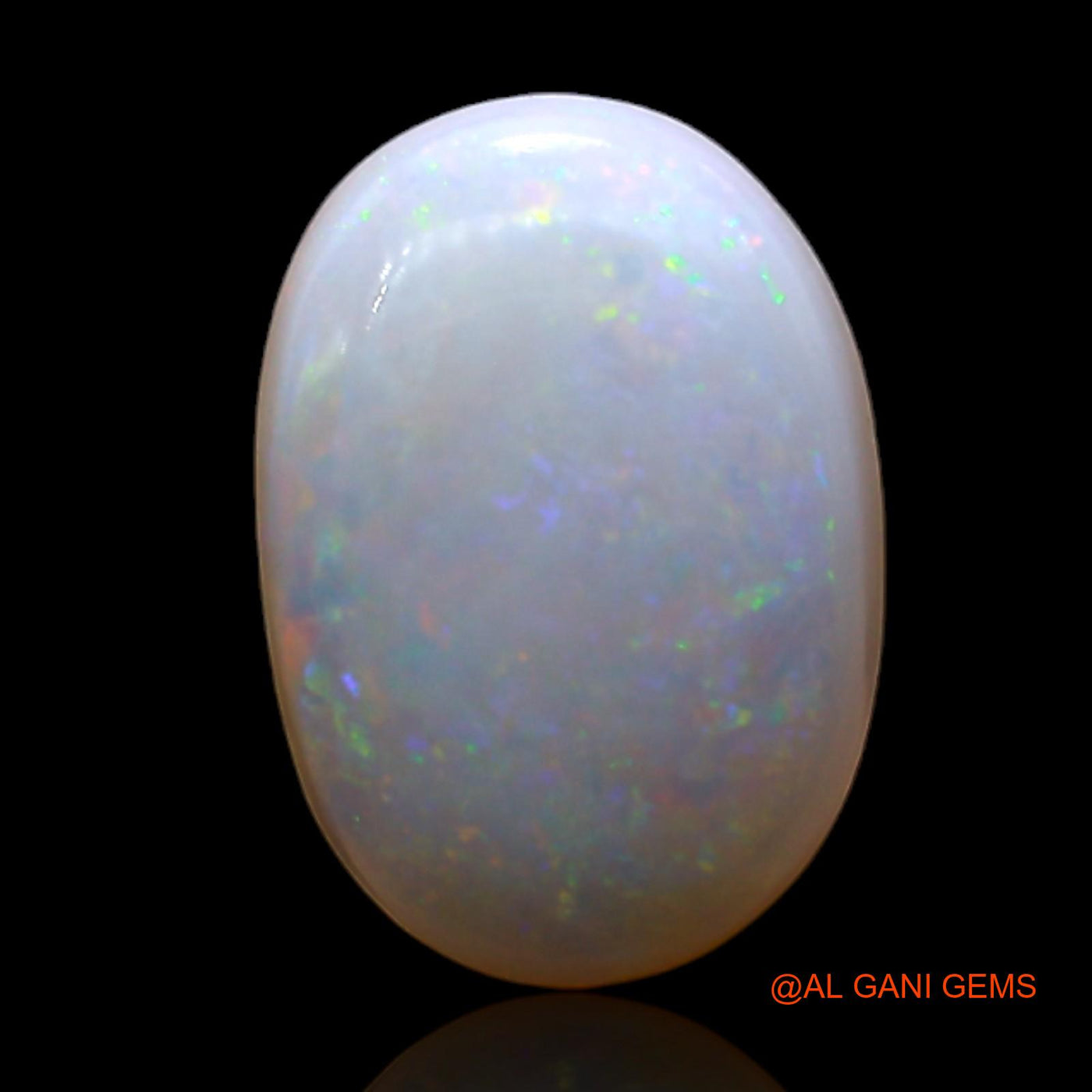 Natural Fire Opal Gemstone 3.00 Cts Loose Oval Cabochon From Australia 12x8x4 mm AD-185