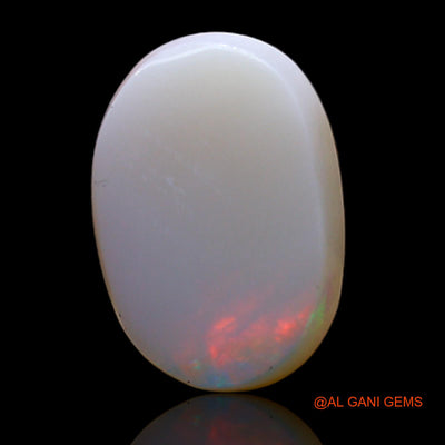 Natural Fire Opal Gemstone 3.00 Cts Loose Oval Cabochon From Australia 12x8x4 mm AD-185