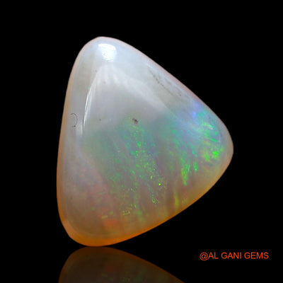 3.00 Cts Natural Australian Fire Opal Loose Gemstone Trillion Cabochon 12x10x5 mm AD-186