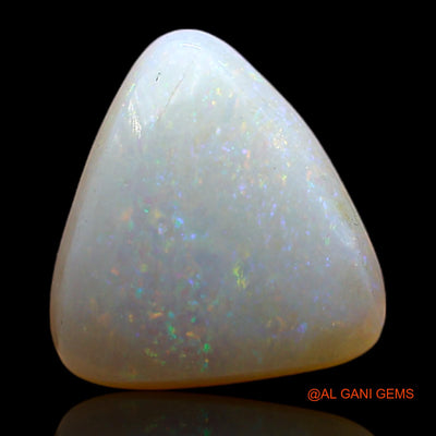 3.00 Cts Unheated Australian Fire Opal Loose Gemstone Trillion Cabochon Natural 11x10x4 mm AD-187