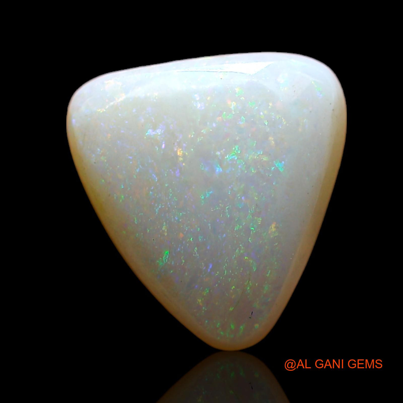 3.00 Cts Unheated Australian Fire Opal Loose Gemstone Trillion Cabochon Natural 11x10x4 mm AD-187