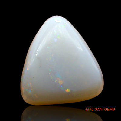 3.00 Cts Unheated Australian Fire Opal Loose Gemstone Trillion Cabochon Natural 11x10x4 mm AD-187