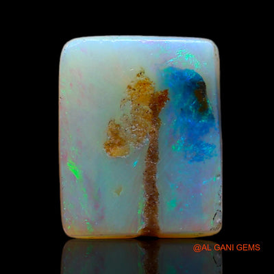 Natural Untreated Fire Opal Loose Gemstone Square Cabochon From Australia 3.00 Cts 10x8x4 mm AD-188