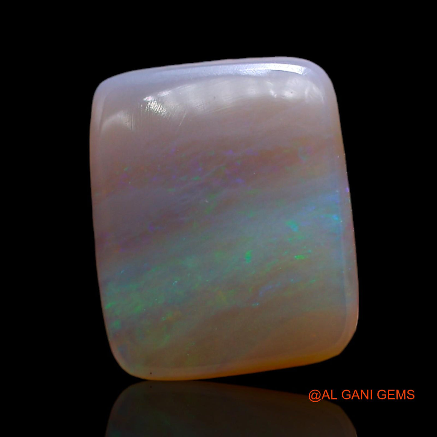 Natural Fire Opal Gemstone 3.00 Cts Loose Square Cabochon From Australia 11x9x3 mm AD-189