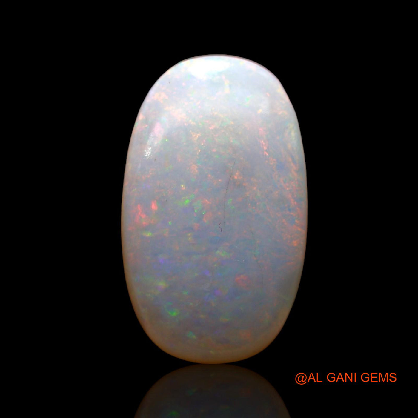 Natural Fire Opal Gemstone 5.00 Cts Loose Oval Cabochon From Australia 16x10x4 mm AD-18