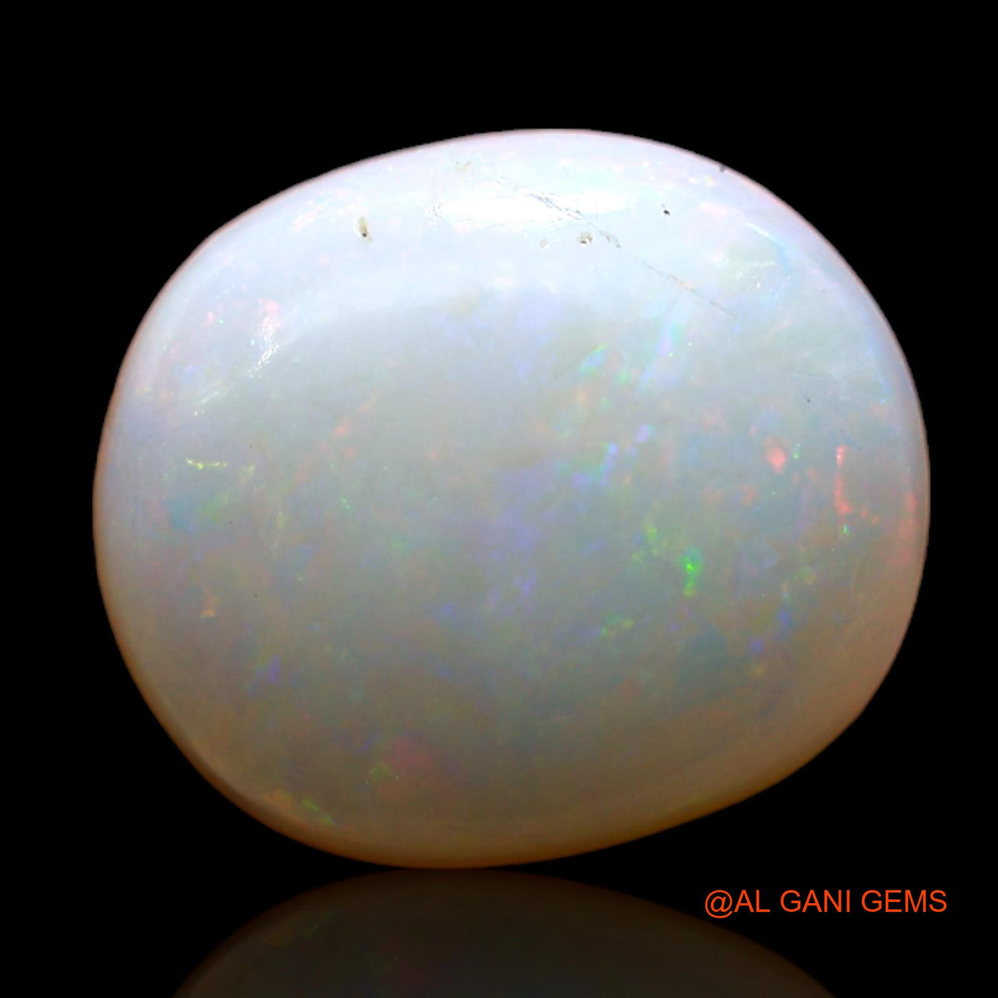 3.00 Cts Natural Australian Fire Opal Loose Gemstone Oval Cabochon 11x10x4 mm AD-190