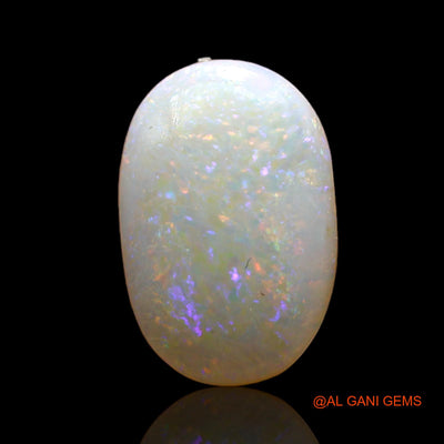 Natural Untreated Fire Opal Loose Gemstone Oval Cabochon From Australia 1.00 Cts 12x8x2 mm AD-191