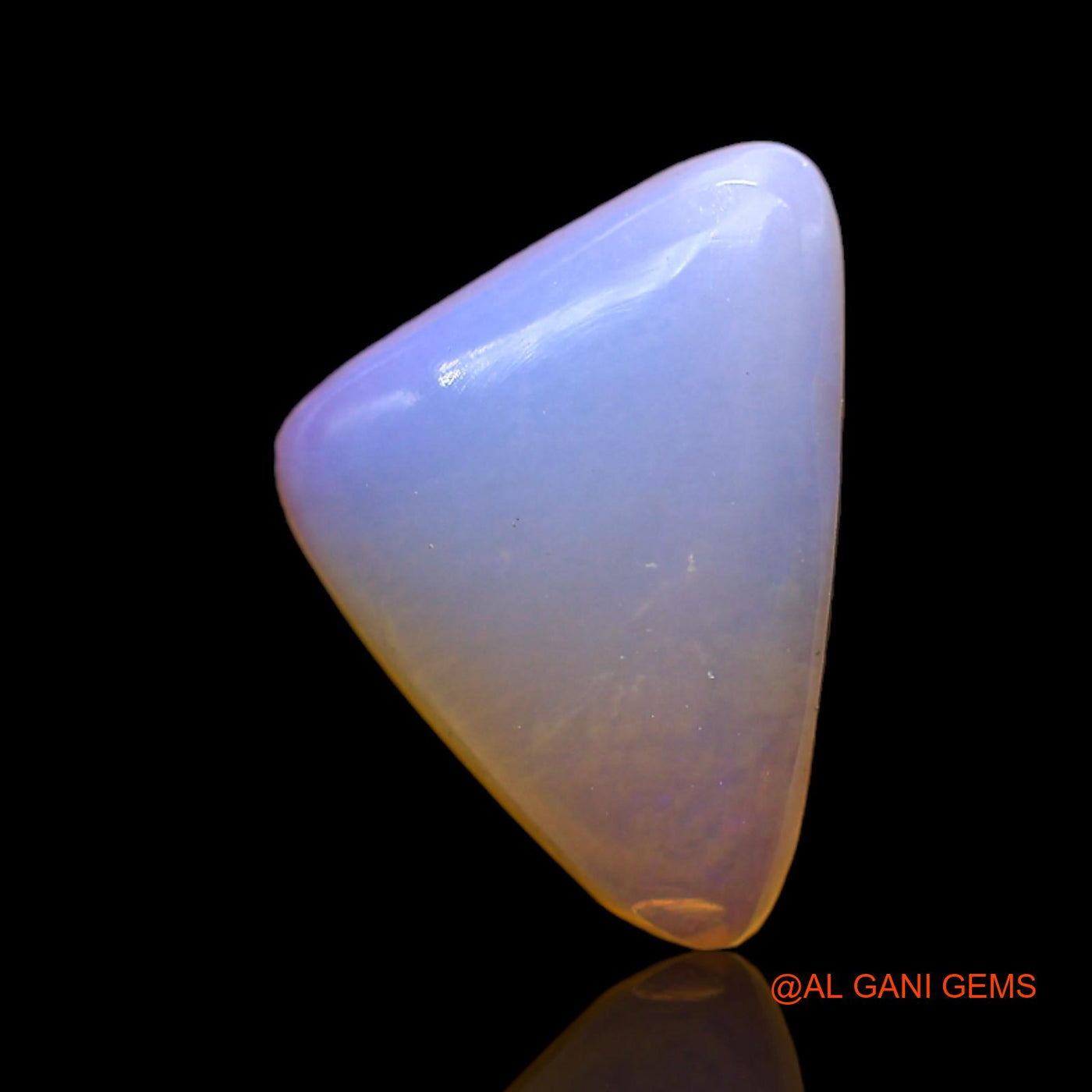 1.00 Cts Natural Australian Fire Opal Loose Gemstone Trillion Cabochon 12x9x3 mm AD-192