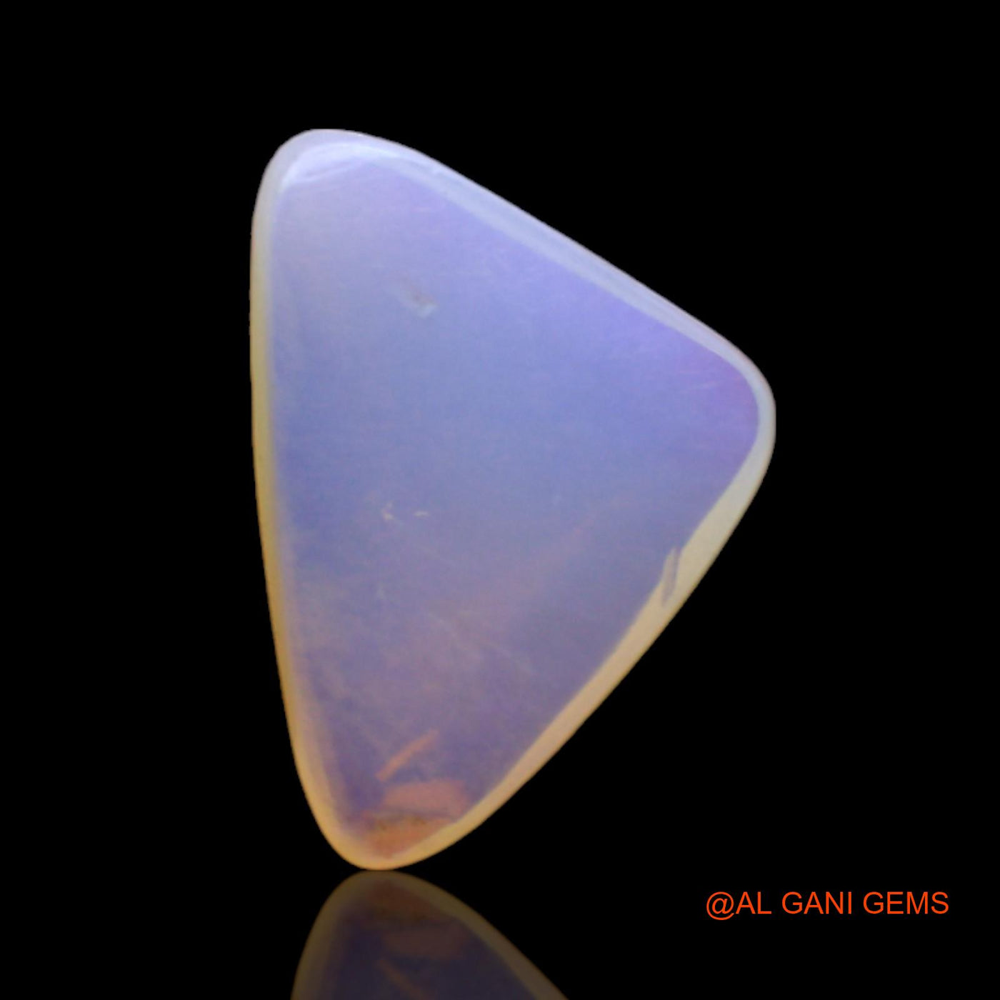 1.00 Cts Natural Australian Fire Opal Loose Gemstone Trillion Cabochon 12x9x3 mm AD-192