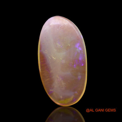 1.00 Cts Natural Australian Fire Opal Loose Gemstone Oval Cabochon 14x7x2 mm AD-193