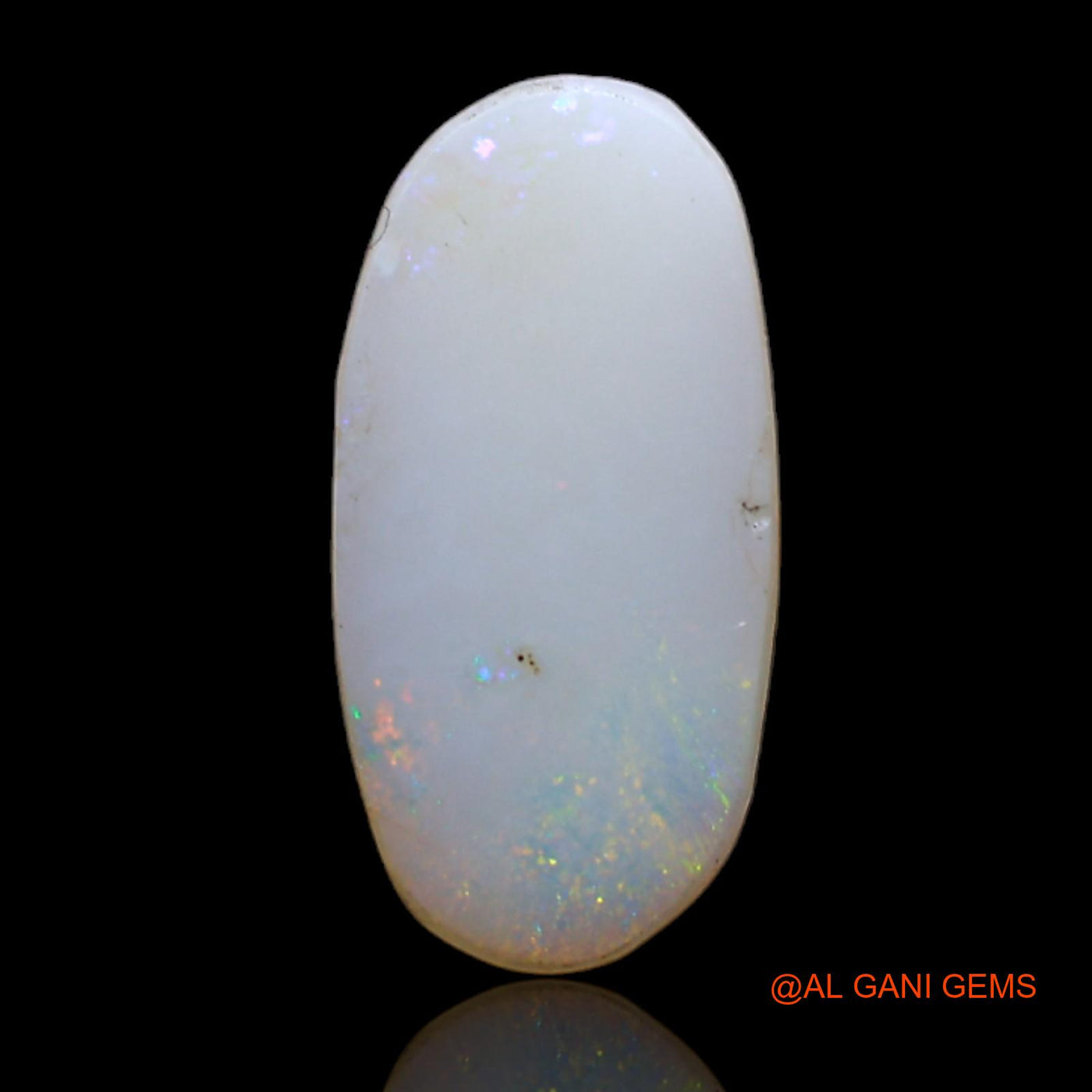 Natural Fire Opal Gemstone 2.00 Cts Loose Oval Cabochon From Australia 14x6x4 mm AD-194