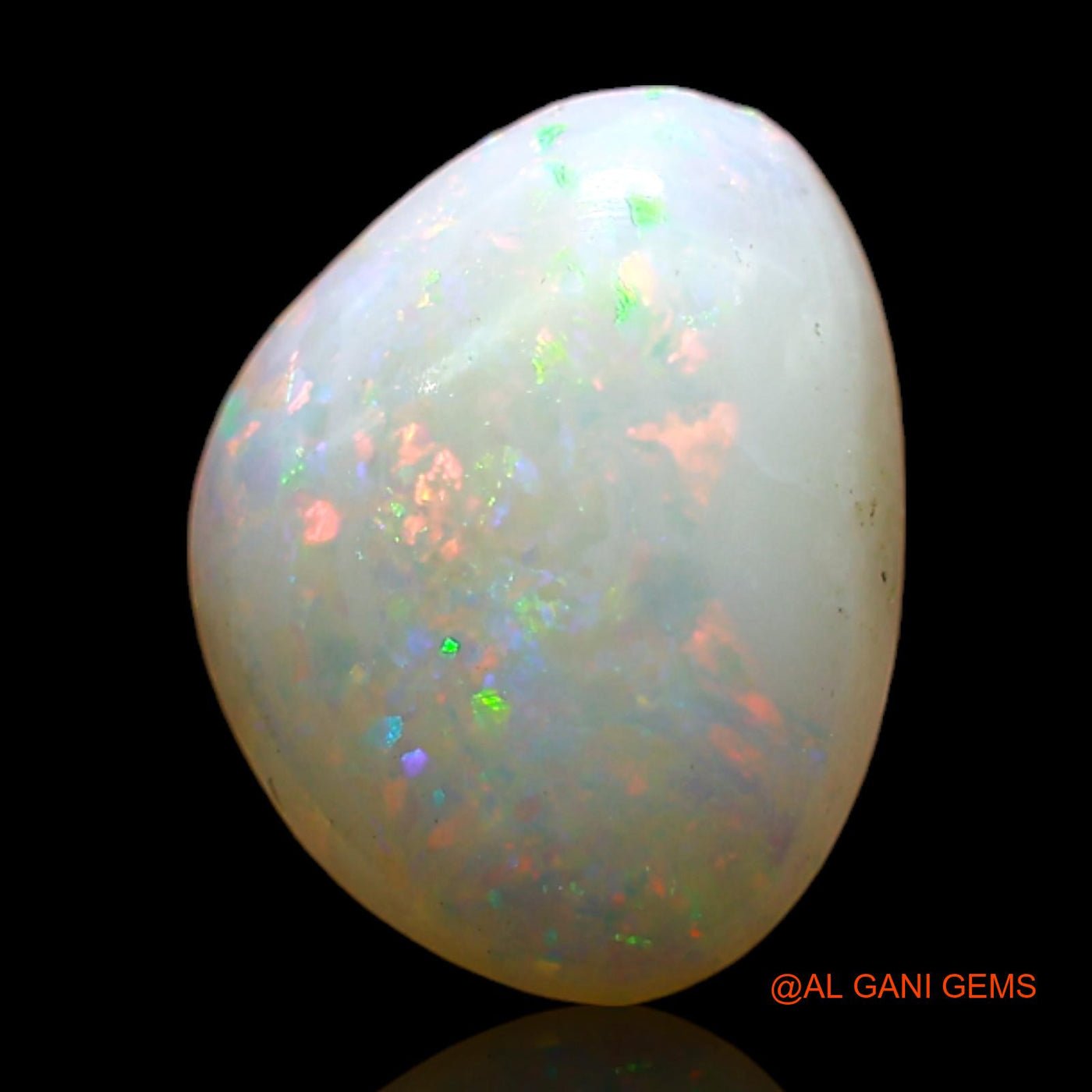 1.00 Cts Natural Australian Fire Opal Loose Gemstone Fancy Cabochon 11x8x3 mm AD-198