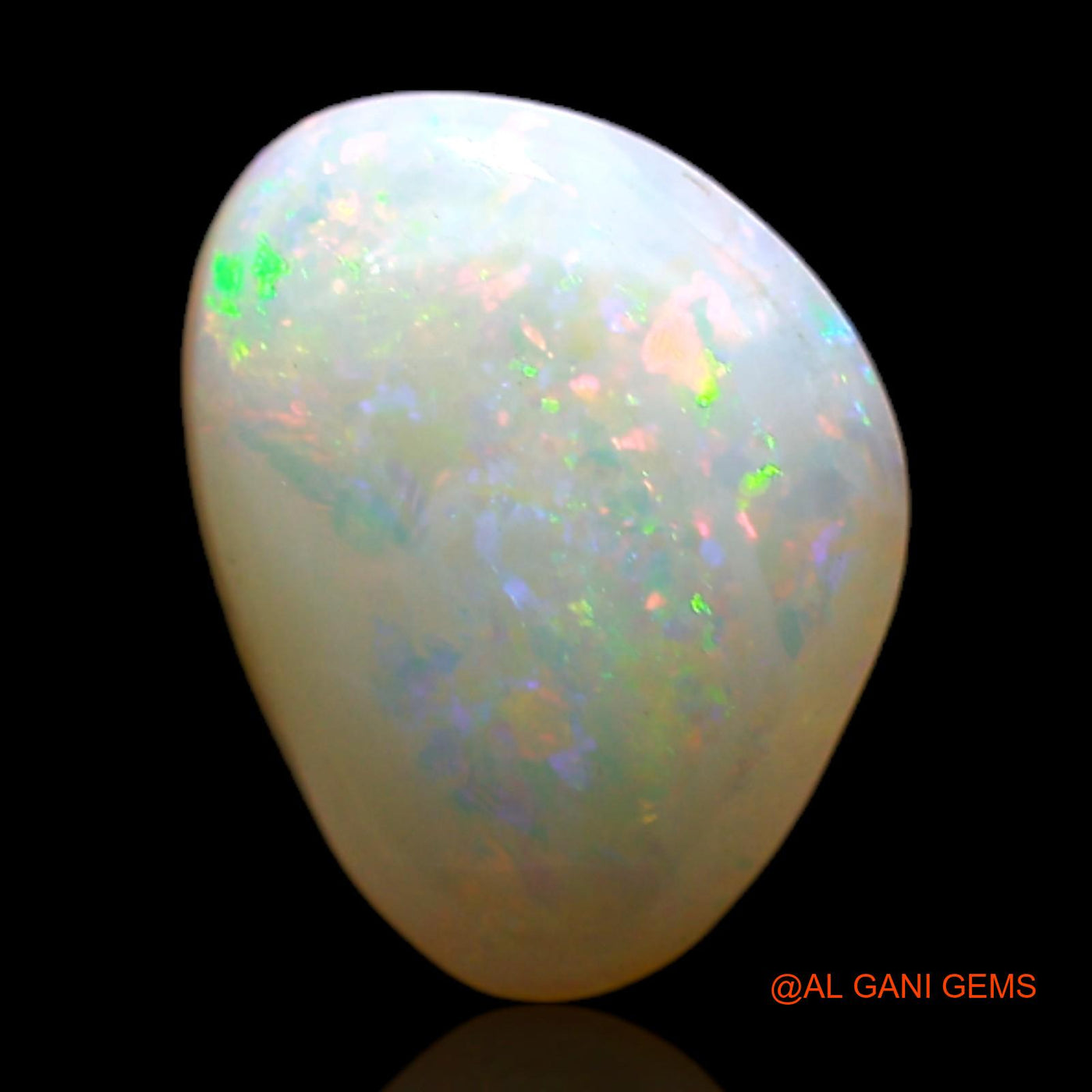 1.00 Cts Natural Australian Fire Opal Loose Gemstone Fancy Cabochon 11x8x3 mm AD-198