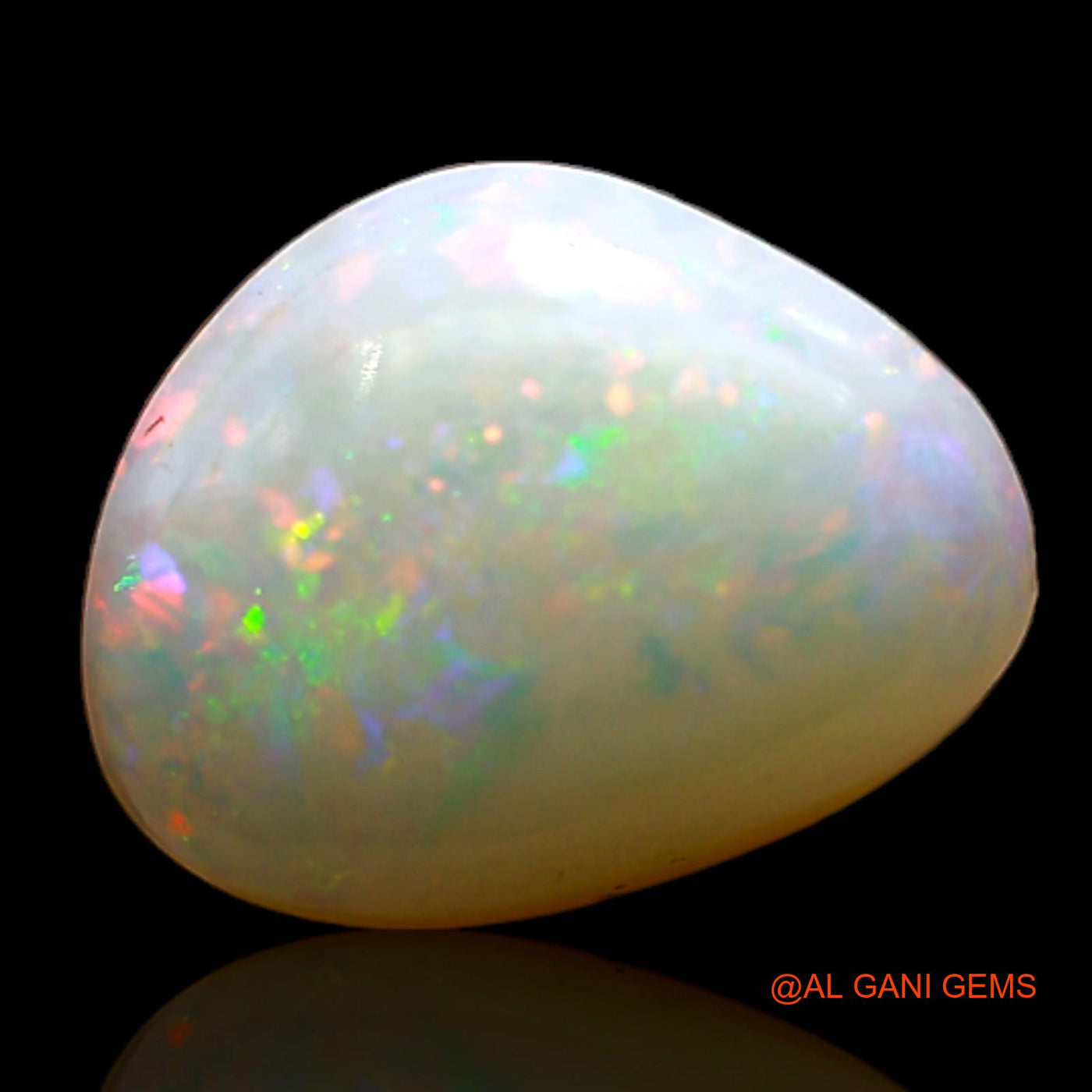 1.00 Cts Natural Australian Fire Opal Loose Gemstone Fancy Cabochon 11x8x3 mm AD-198