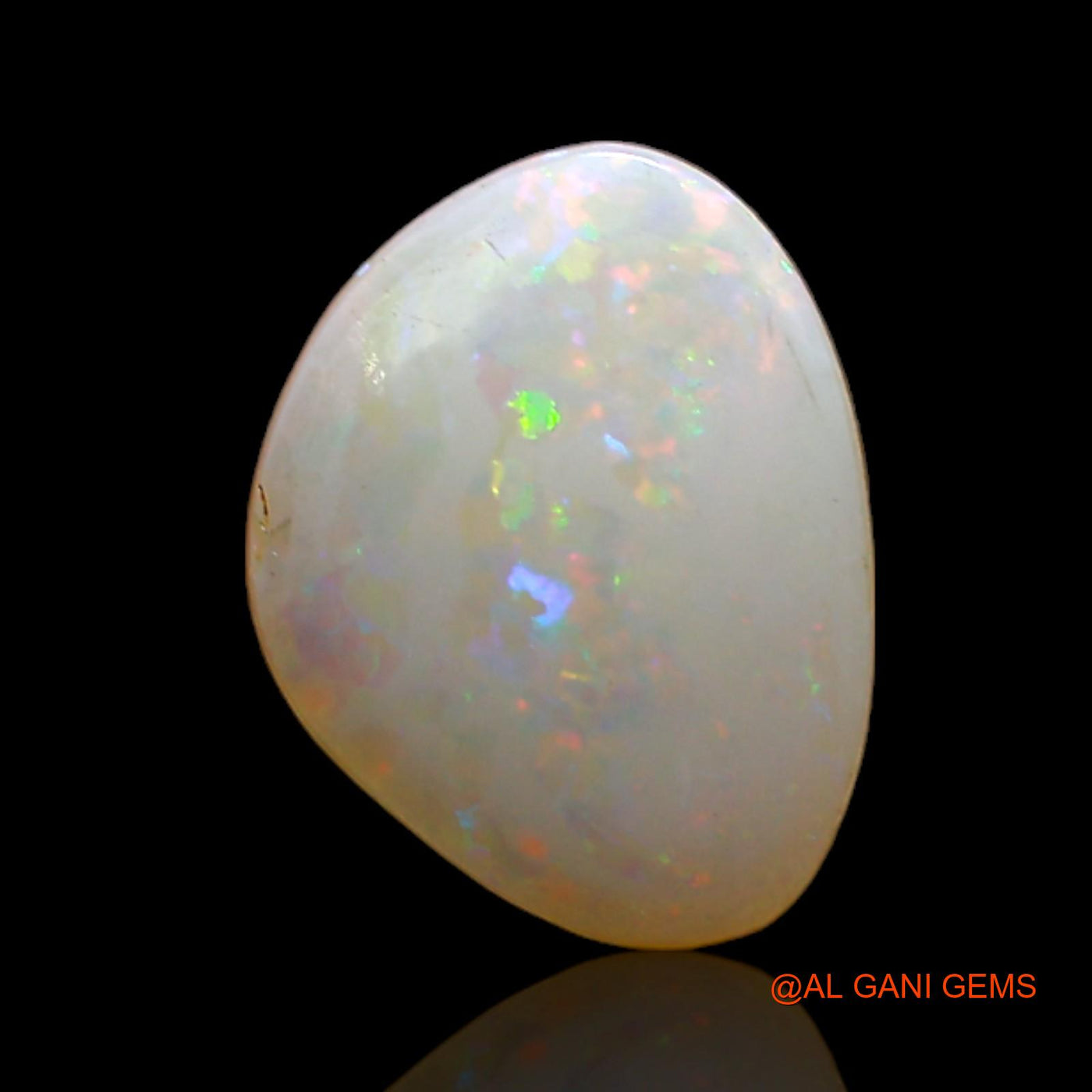 1.00 Cts Natural Australian Fire Opal Loose Gemstone Fancy Cabochon 11x8x3 mm AD-198