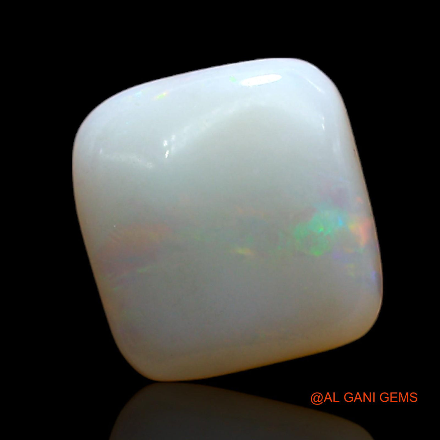 1.00 Cts Natural Australian Fire Opal Loose Gemstone Square Cabochon 9x9x2 mm AD-199