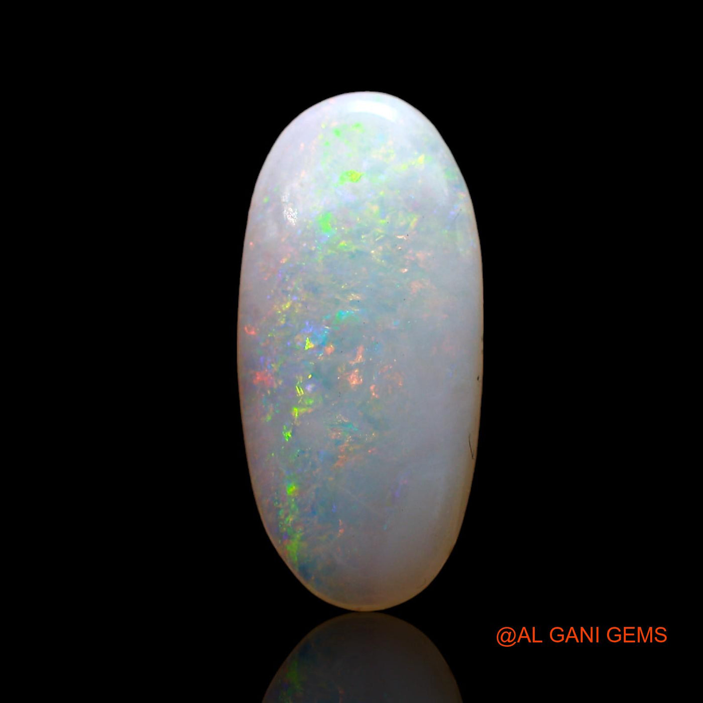3.00 Cts Natural Australian Fire Opal Loose Gemstone Oval Cabochon 17x8x3 mm AD-19